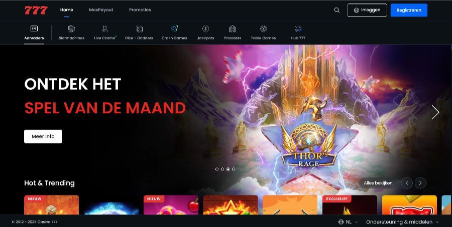 Casino 777 - Beste casino bonussen startpagina met welkomstbonus