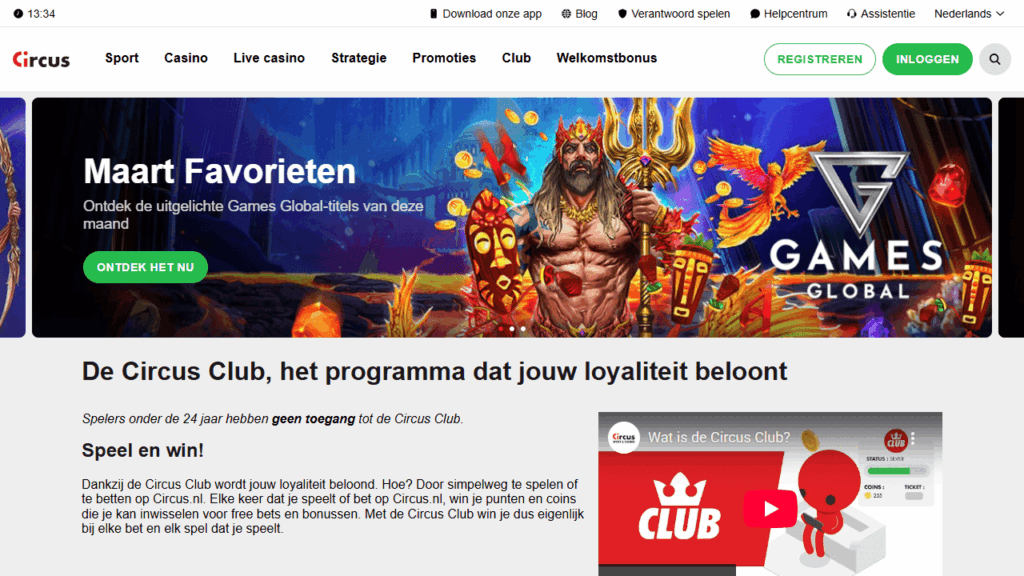 Circus Casino online casino snelle uitbetaling voor vips