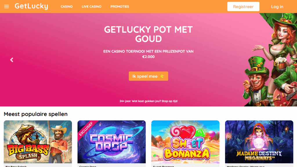 GetLucky snelle uitbetaling casino
