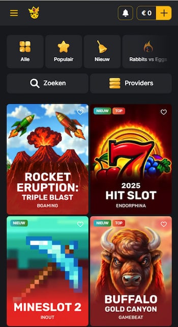 Kaasino mobiel spelaanbod