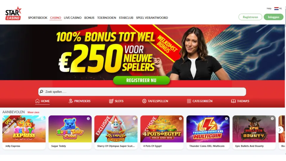 Starcasino - wedden op wielrennen, welkomstbonus sportsbook