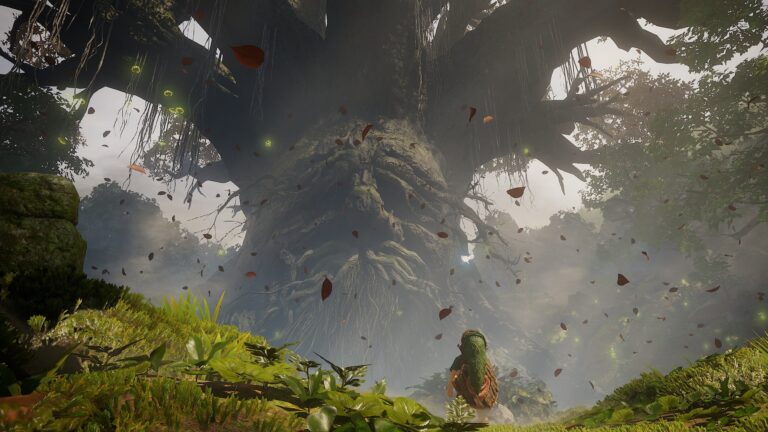 Link bij de Deku Tree in Zelda: Ocarina of Time